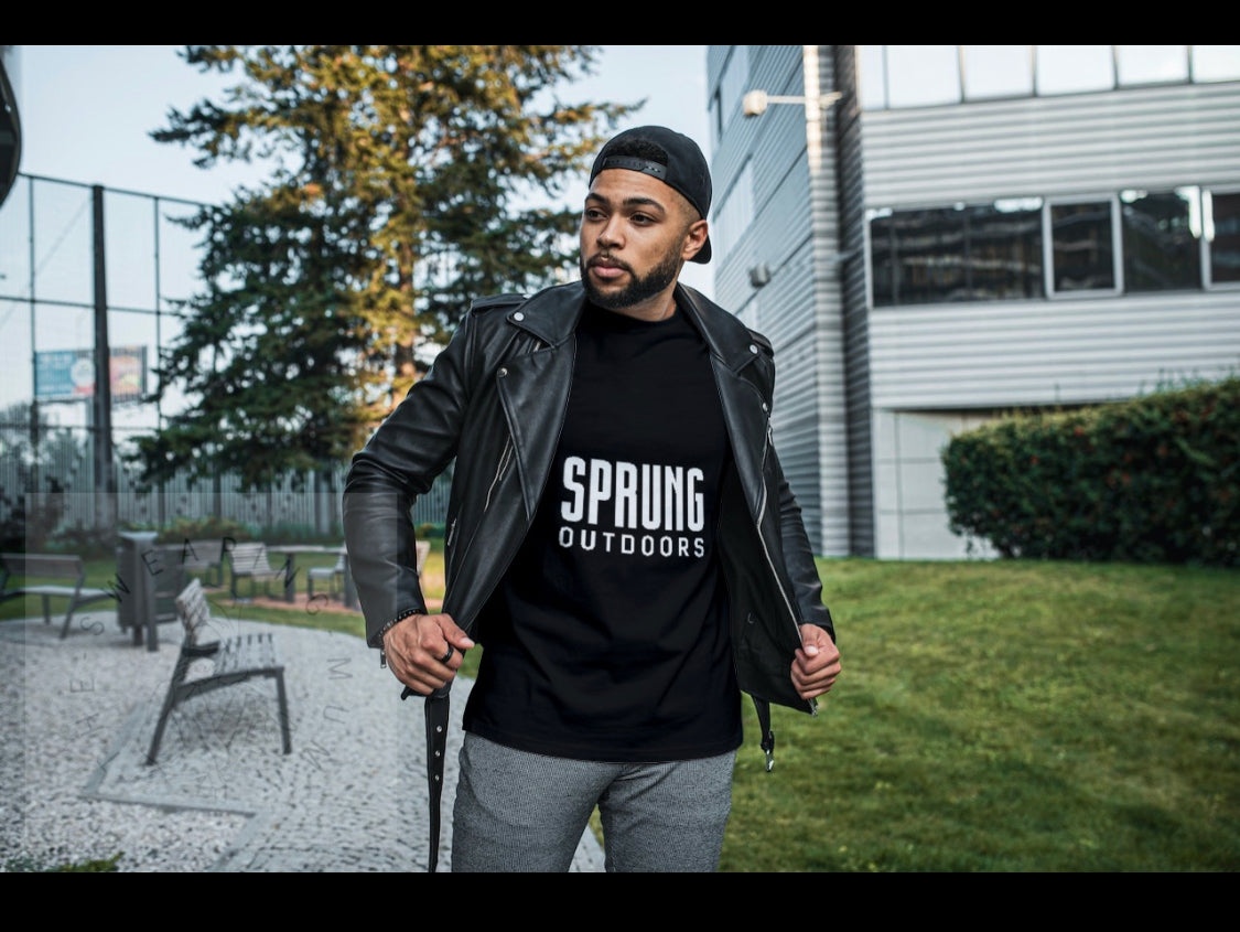 Sprung Outdoors ® with Text Tshirt Spring Collection Australia Sprung Outdoors 