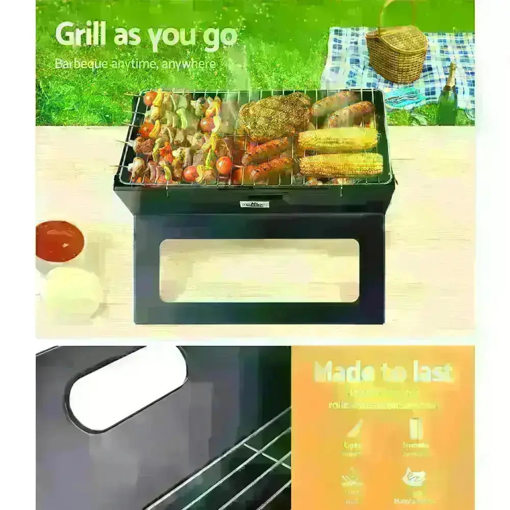 Grillz Notebook Portable Charcoal BBQ Grill - Sprung Outdoors 