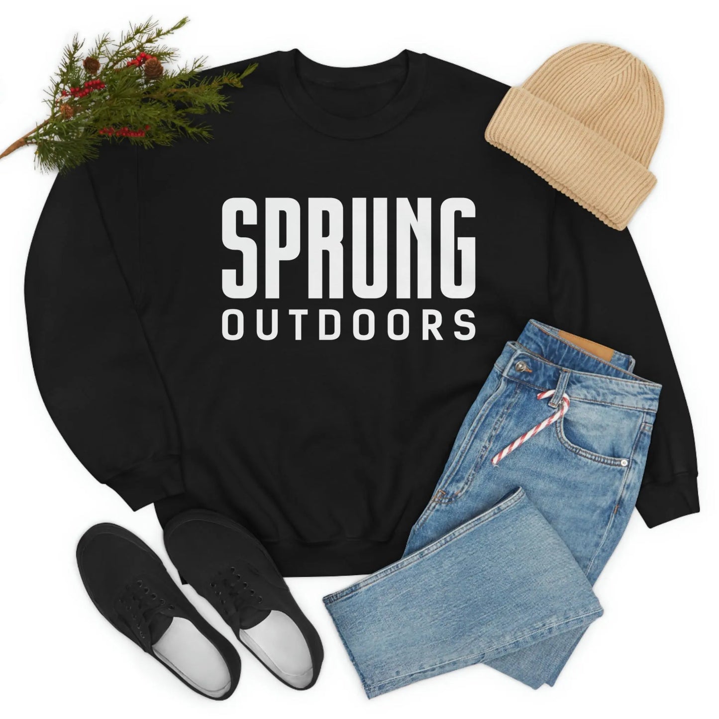 Sprung Outdoors Unisex Heavy Blend Crewneck Sweatshirt Printify