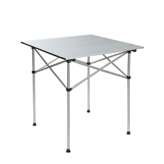 Weisshorn Camping Table Roll Up Aluminum Portable Desk Picnic 70CM Sprung Outdoors 