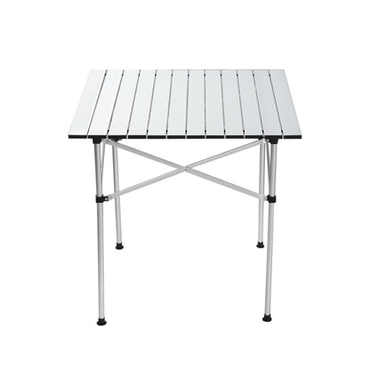 Weisshorn Camping Table Roll Up Aluminum Portable Desk Picnic 70CM Sprung Outdoors 