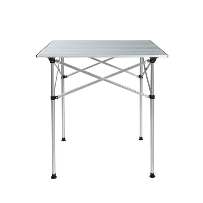 Weisshorn Camping Table Roll Up Aluminum Portable Desk Picnic 70CM Sprung Outdoors 