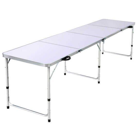 Weisshorn Camping Table Folding Aluminum Portable BBQ Outdoor 240CM Sprung Outdoors 