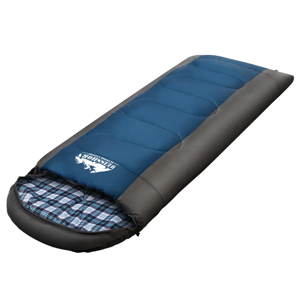 Weisshorn Sleeping Bag Camping Hiking Tent Winter Outdoor Comfort 0 Degree Navy Sprung Outdoors 