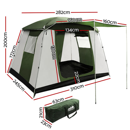 Weisshorn Camping Tent 6 Person Tents Family Hiking Dome Sprung Outdoors 