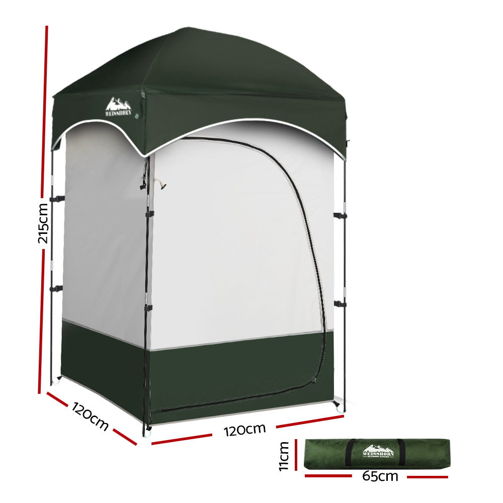 Weisshorn Shower Tent Outdoor Camping Portable Changing Room Toilet Ensuite Sprung Outdoors 