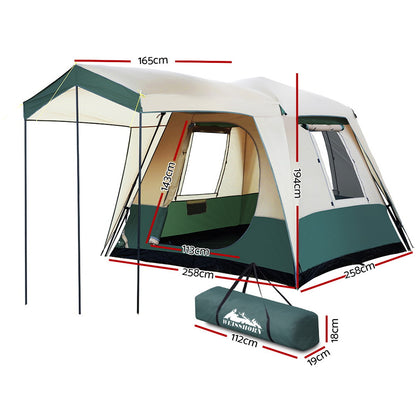 Weisshorn Instant Up Camping Tent 4 Person Pop up Tents Family Hiking Dome Camp Sprung Outdoors 