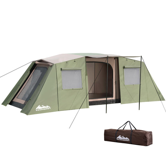 Weisshorn Camping Tent 10 Person Instant Up Tents Outdoor Family Hiking 3 Rooms - Sprung Outdoors 