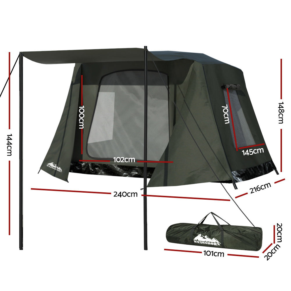 Weisshorn Camping Tent Instant Up 2-3 Person Tents Outdoor Hiking Shelter - Sprung Outdoors 