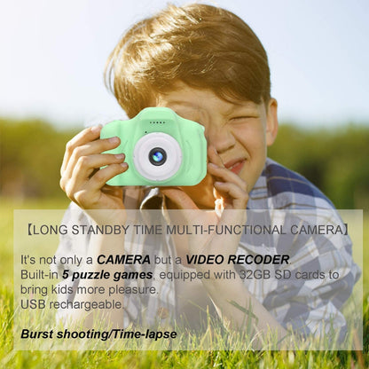 Mini Digital Children Camera Kids Camera 2.0" LCD Toy 32G Card HD Sprung Outdoors 