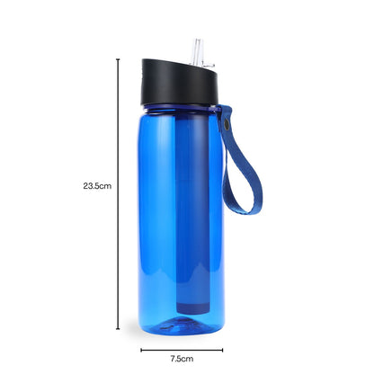 Kiliroo Water Filter Straw with Bottle 550ML, Ultralight and Durable, Long-Lasting Up to 1500L Water, Easy Carry - Sprung Outdoors 