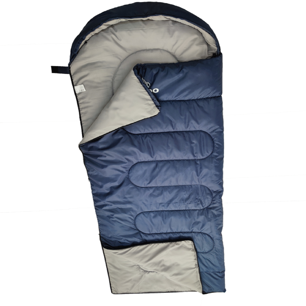 KILIROO Sleeping Bag 350GSM Navy Blue Sprung Outdoors 