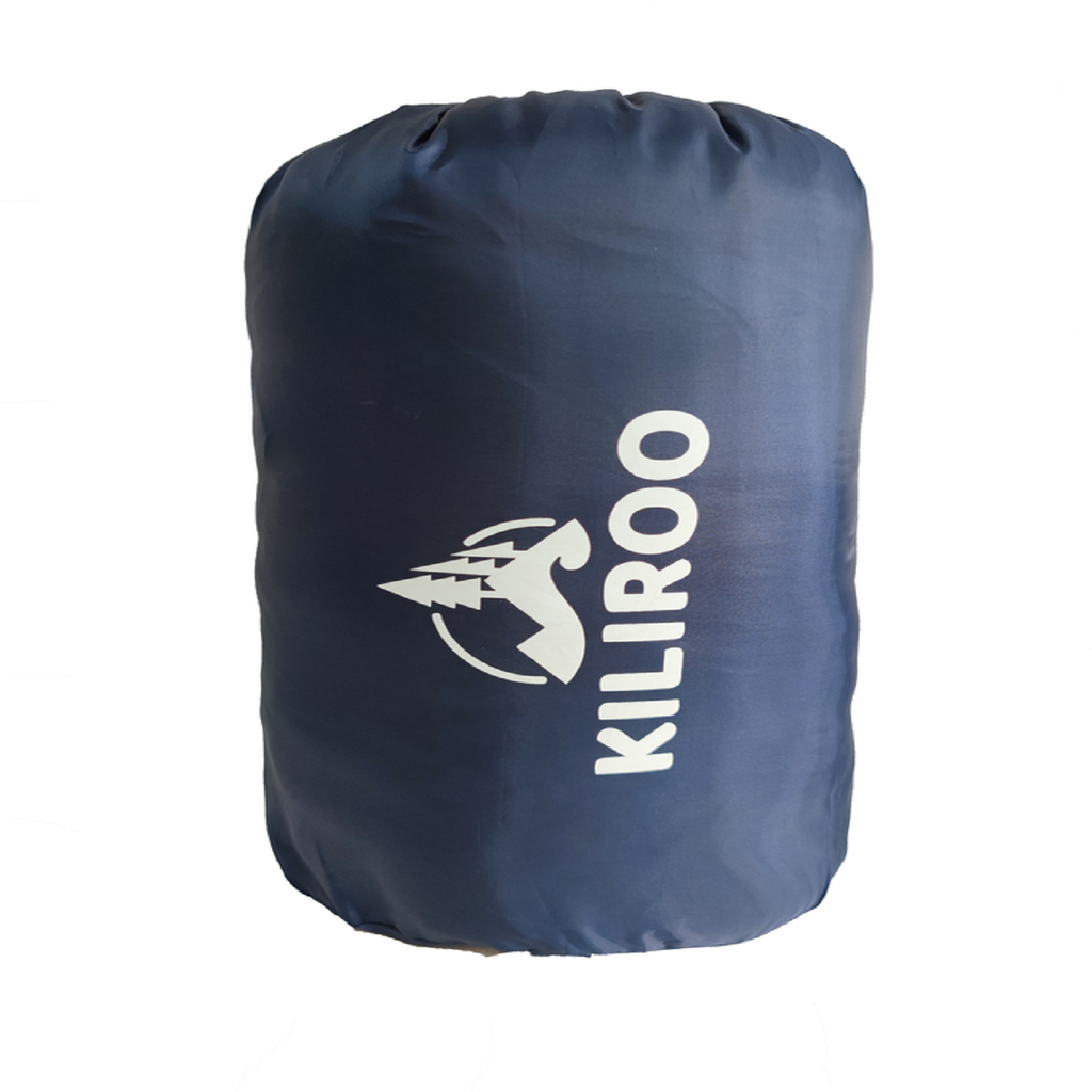 KILIROO Sleeping Bag 350GSM Navy Blue Sprung Outdoors 