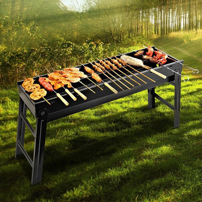 Foldable Portable BBQ Charcoal Grill Barbecue Camping Hibachi Picnic Sprung Outdoors 