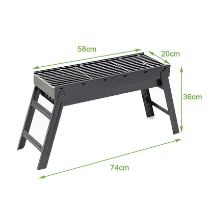 Foldable Portable BBQ Charcoal Grill Barbecue Camping Hibachi Picnic Sprung Outdoors 