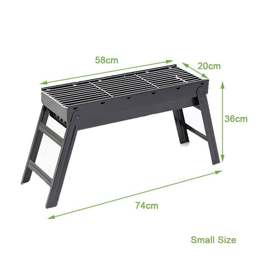 Foldable Portable BBQ Charcoal Grill Barbecue Camping Hibachi Picnic Large Sprung Outdoors 