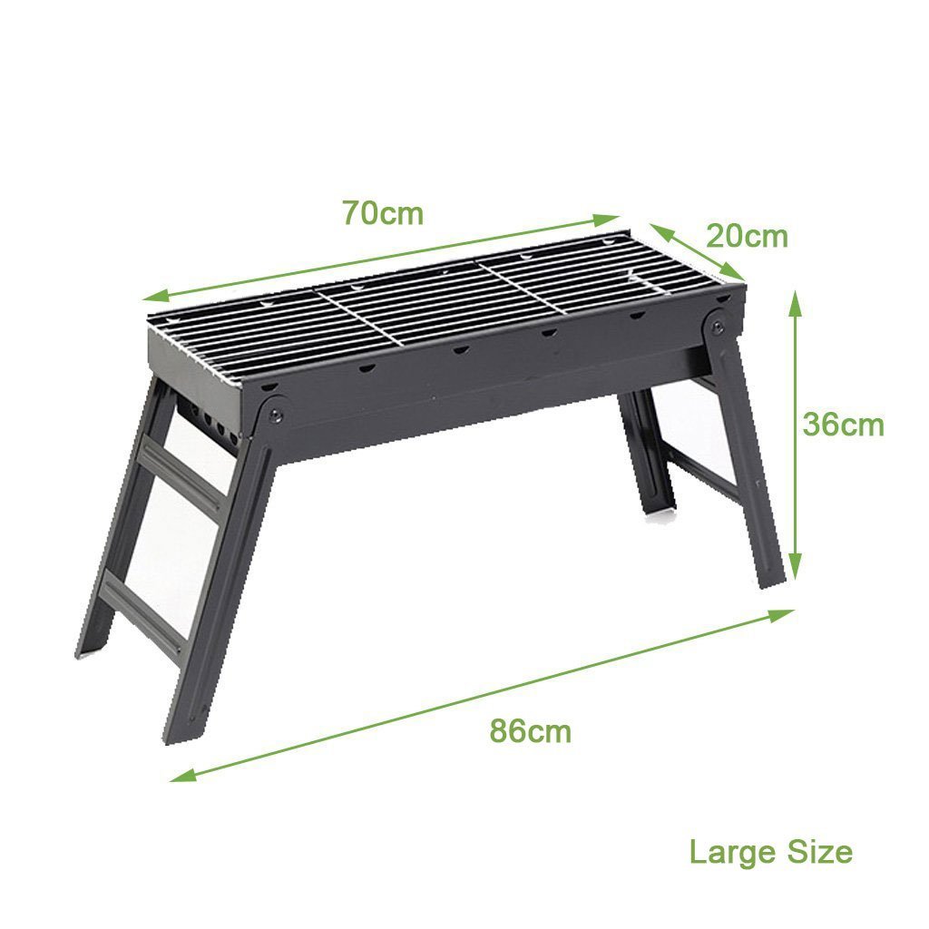 Foldable Portable BBQ Charcoal Grill Barbecue Camping Hibachi Picnic small Sprung Outdoors 