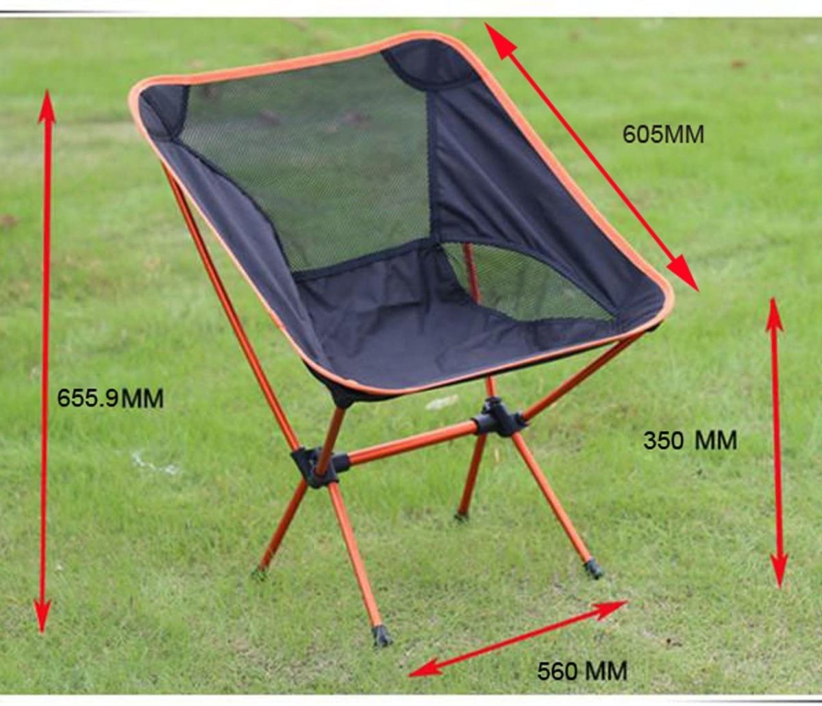 Ultralight Aluminum Alloy Folding Camping Camp Chair Outdoor Hiking Red Sprung Outdoors 