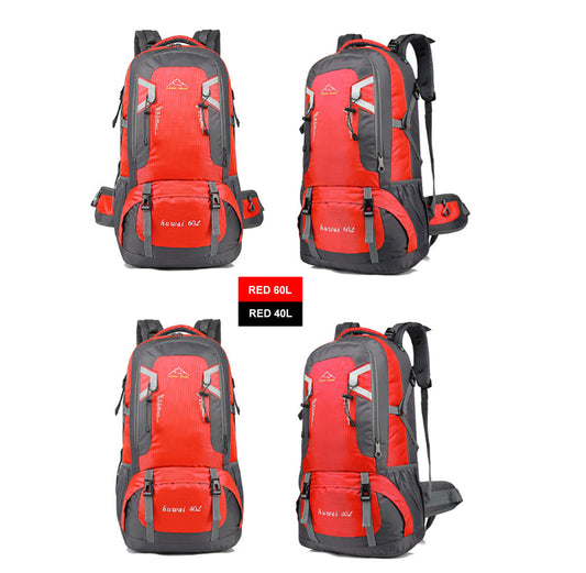 40L Waterproof Outdoor Hiking Backpack Camping Outdoor Trekking Bag(Red) - Sprung Outdoors 