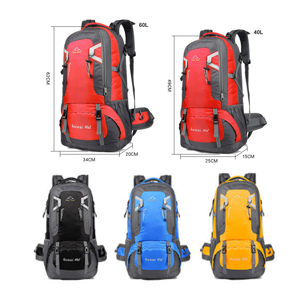 40L Waterproof Outdoor Hiking Backpack Camping Outdoor Trekking Bag(Red) - Sprung Outdoors 