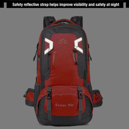 40L Waterproof Outdoor Hiking Backpack Camping Outdoor Trekking Bag(Red) - Sprung Outdoors 