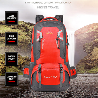 60L Waterproof Outdoor Hiking Backpack Camping Outdoor Trekking Bag(Red) - Sprung Outdoors 