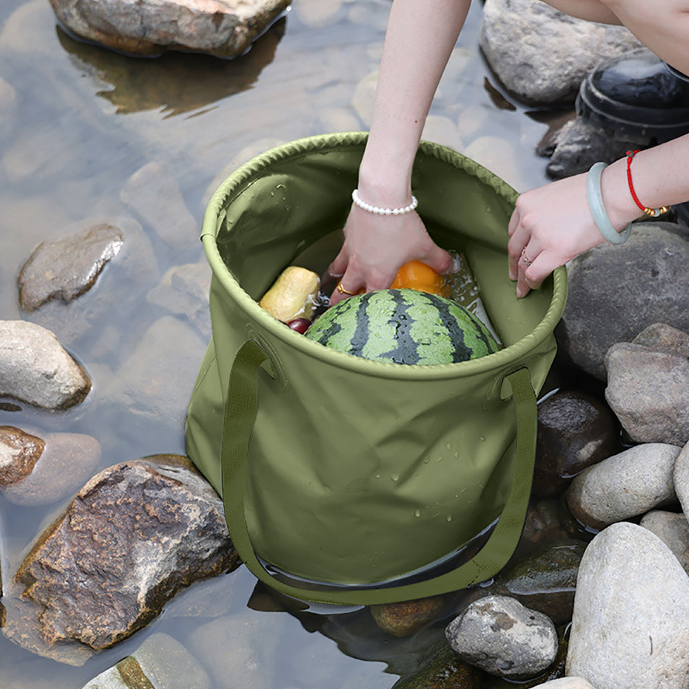 13L Travel Camping Folding Bucket Portable Barbecue Picnic Storage Fishing Bucket - Sprung Outdoors 