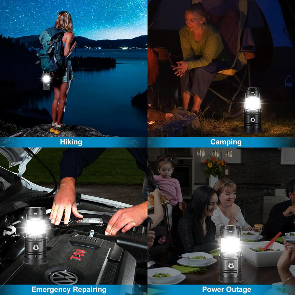 LED Camping Lamp Solar Powered Rechargeable USB Torch Waterproof Emergency Light Lantern - Sprung Outdoors 